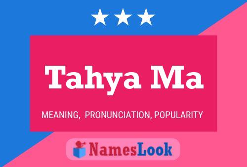 Tahya Ma Name Poster