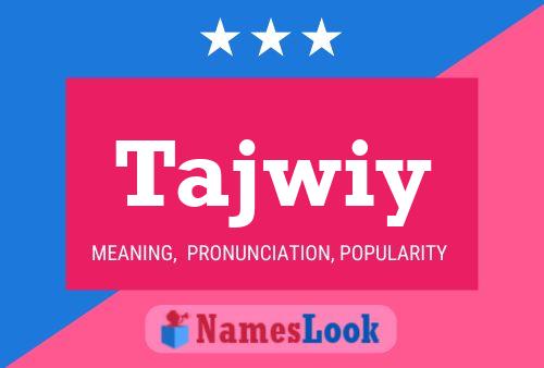 Tajwiy Name Poster