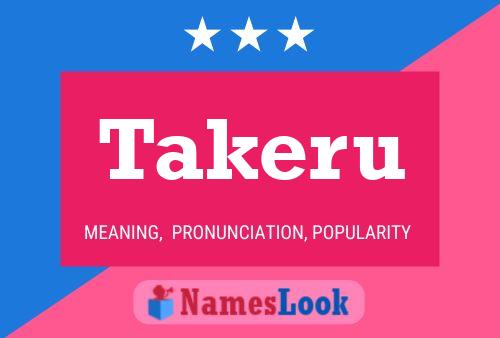 Takeru Name Poster