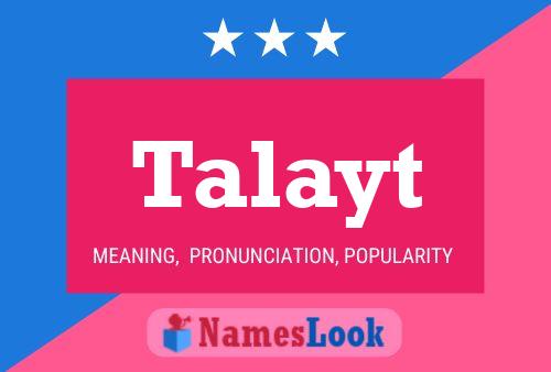 Talayt Name Poster