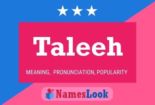 Taleeh Name Poster