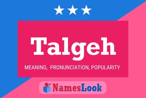 Talgeh Name Poster