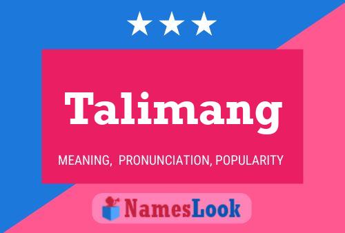 Talimang Name Poster