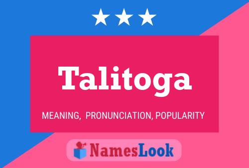 Talitoga Name Poster