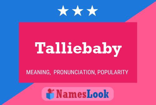 Talliebaby Name Poster