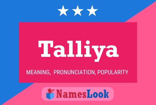 Talliya Name Poster