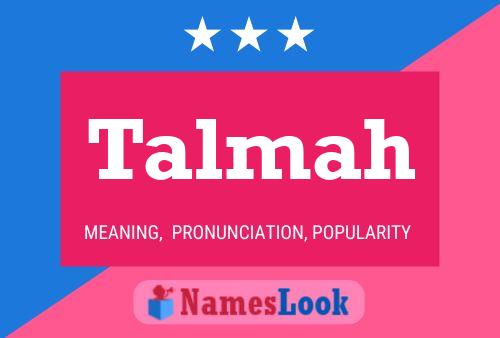 Talmah Name Poster