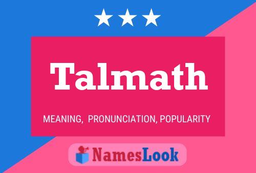 Talmath Name Poster