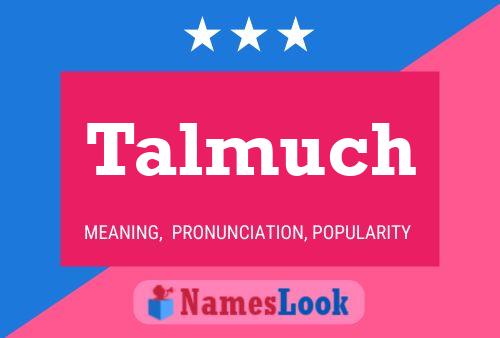 Talmuch Name Poster