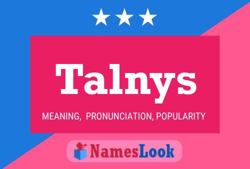 Talnys Name Poster