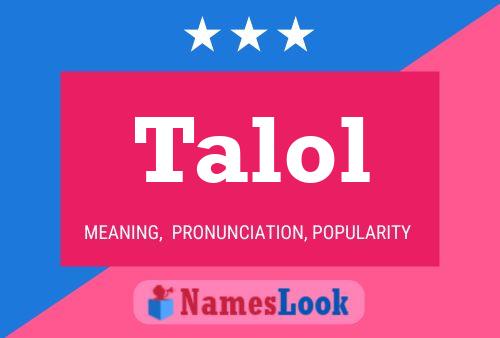 Talol Name Poster