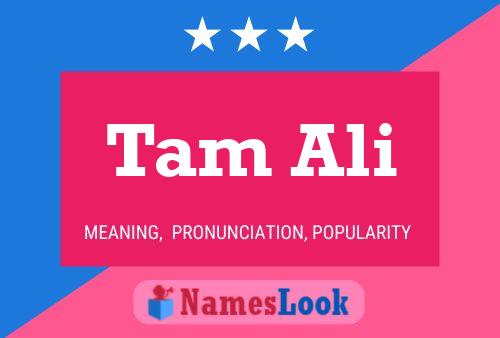 Tam Ali Name Poster