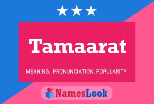 Tamaarat Name Poster