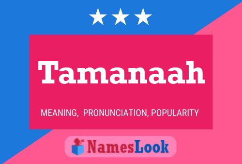 Tamanaah Name Poster