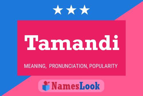 Tamandi Name Poster