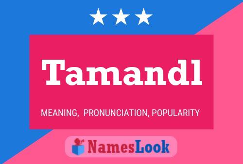 Tamandl Name Poster