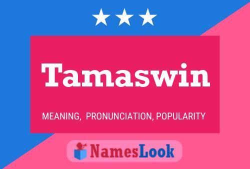 Tamaswin Name Poster