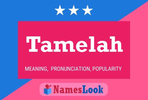 Tamelah Name Poster