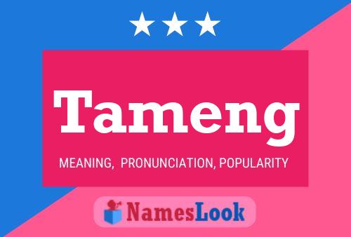 Tameng Name Poster