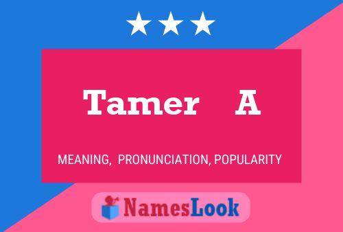 Tamer    A Name Poster