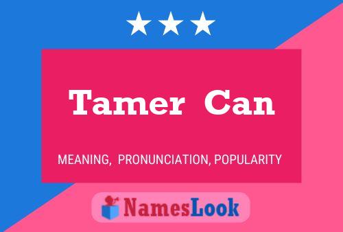 Tamer  Can Name Poster