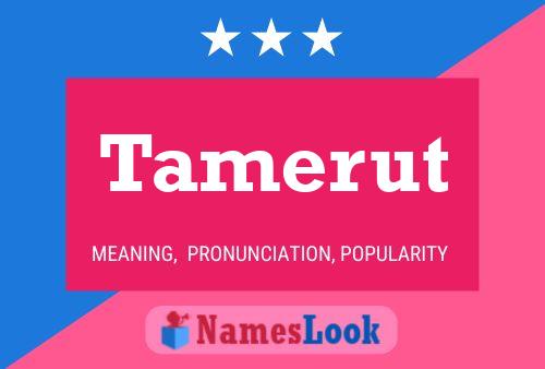 Tamerut Name Poster