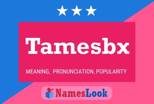 Tamesbx Name Poster