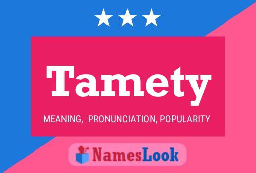 Tamety Name Poster