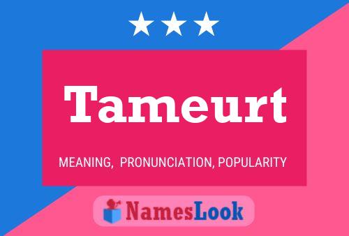 Tameurt Name Poster