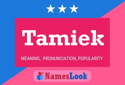 Tamiek Name Poster