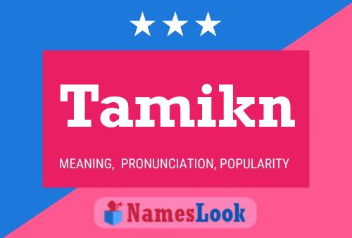 Tamikn Name Poster