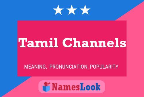 Tamil Channels Name Poster