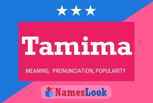 Tamima Name Poster