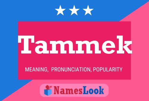 Tammek Name Poster