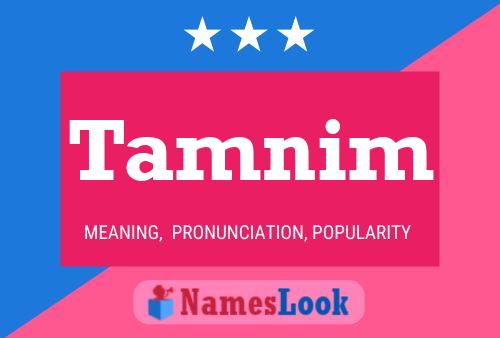 Tamnim Name Poster