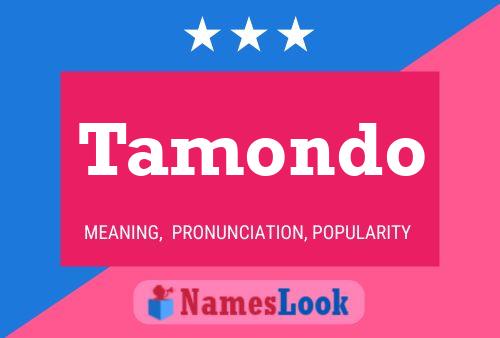 Tamondo Name Poster