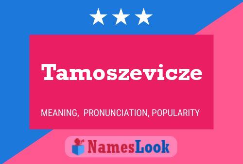 Tamoszevicze Name Poster