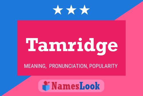 Tamridge Name Poster