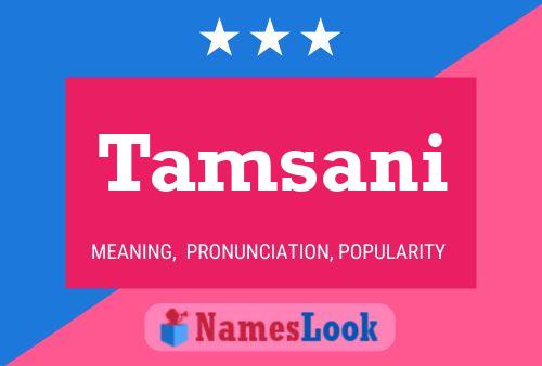 Tamsani Name Poster