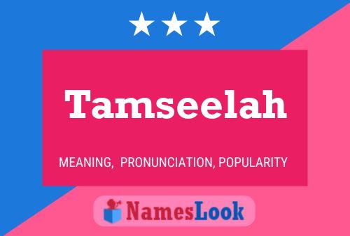 Tamseelah Name Poster