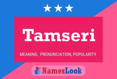 Tamseri Name Poster