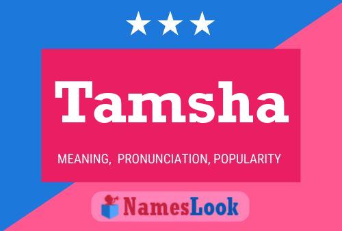 Tamsha Name Poster