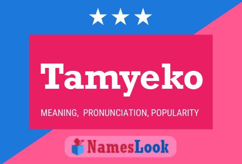 Tamyeko Name Poster