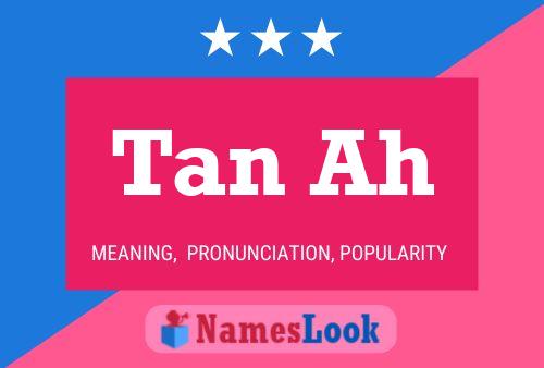 Tan Ah Name Poster