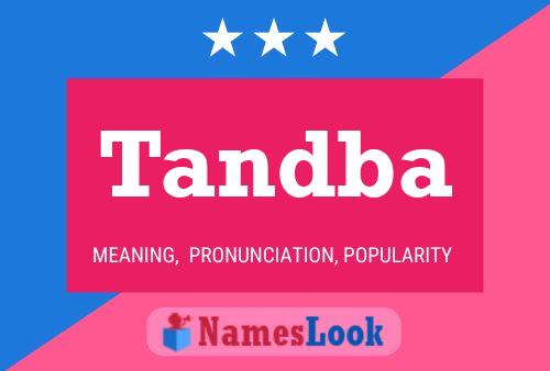 Tandba Name Poster