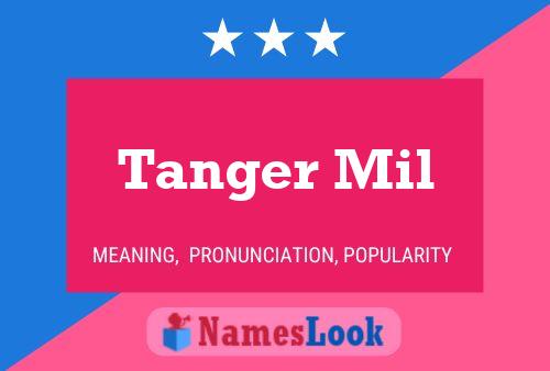 Tanger Mil Name Poster