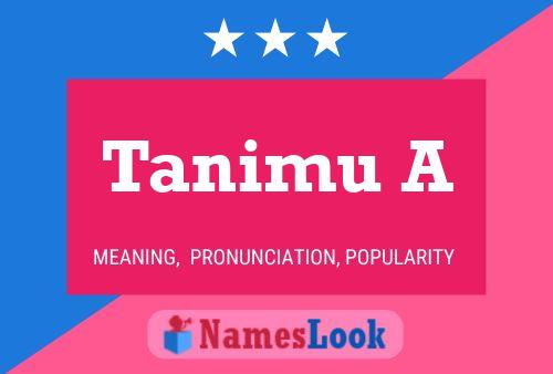 Tanimu A Name Poster