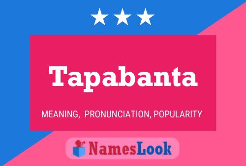 Tapabanta Name Poster