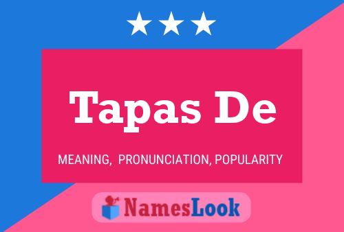 Tapas De Name Poster