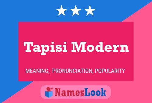 Tapisi Modern Name Poster